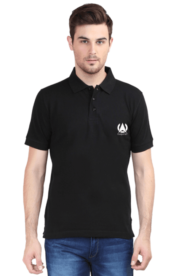 BLACK POLO HALF SLEEVE GID1